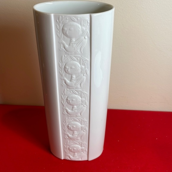 Rosenthal Other Rosenthal Glazed Porcelain Vase Faces By Bjorn